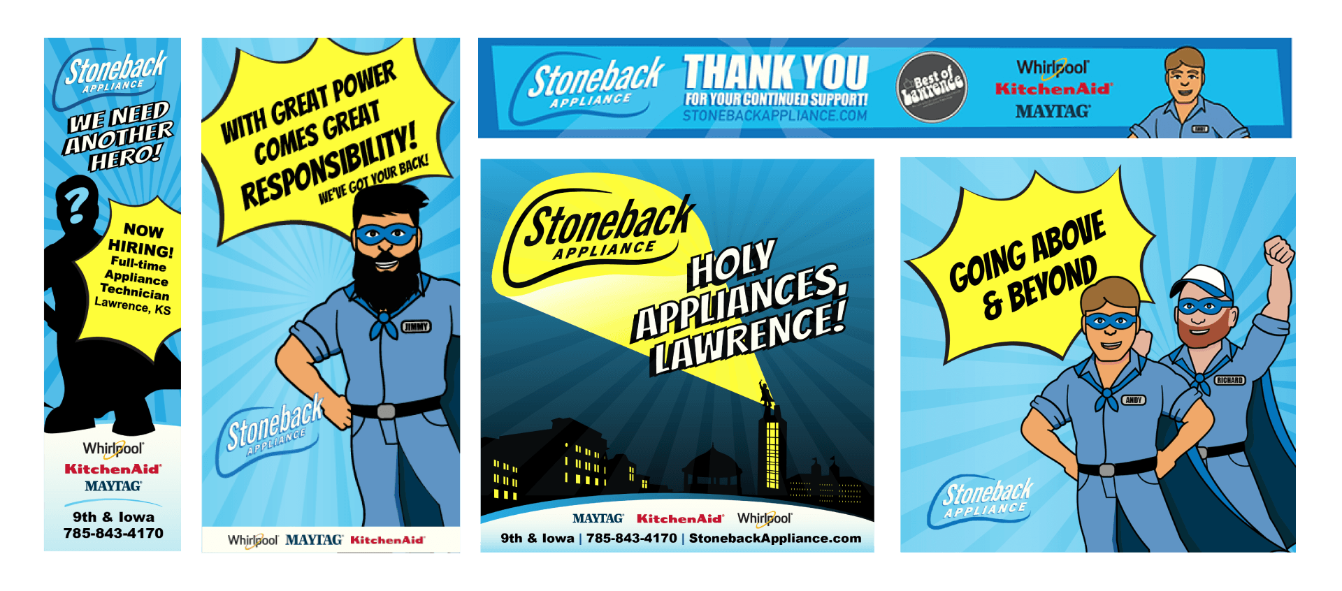 Professional advertisement for Stoneback Appliance that was made by KMG.