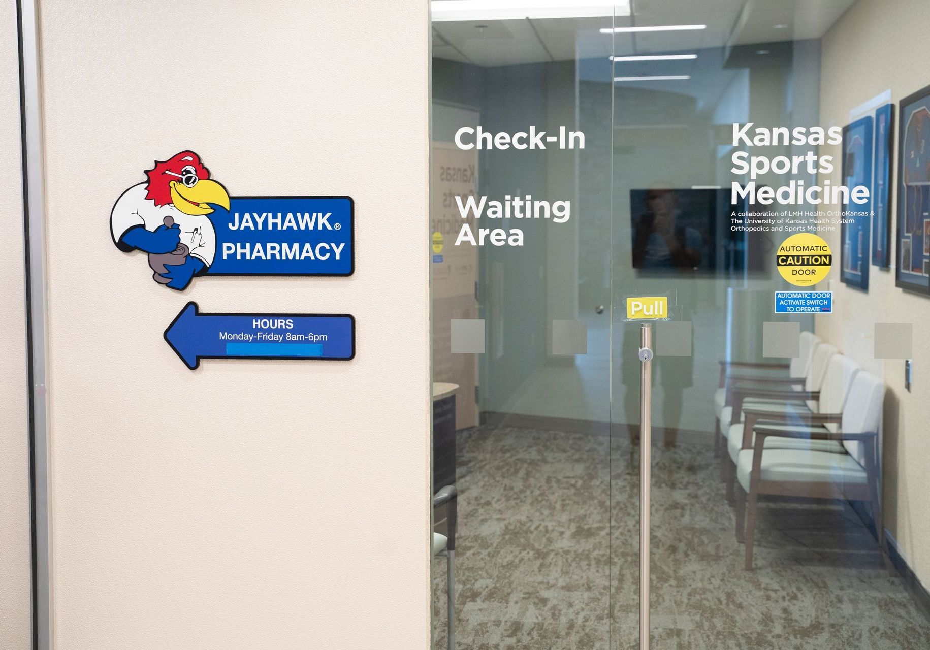 Professional photograph of the inside of Jayhawk Pharmacy.