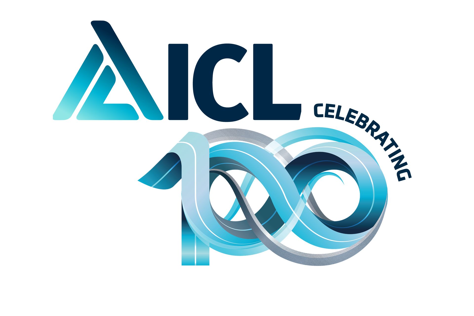 Logo of ICL Lwarence 100 year anniversary made by KMG.