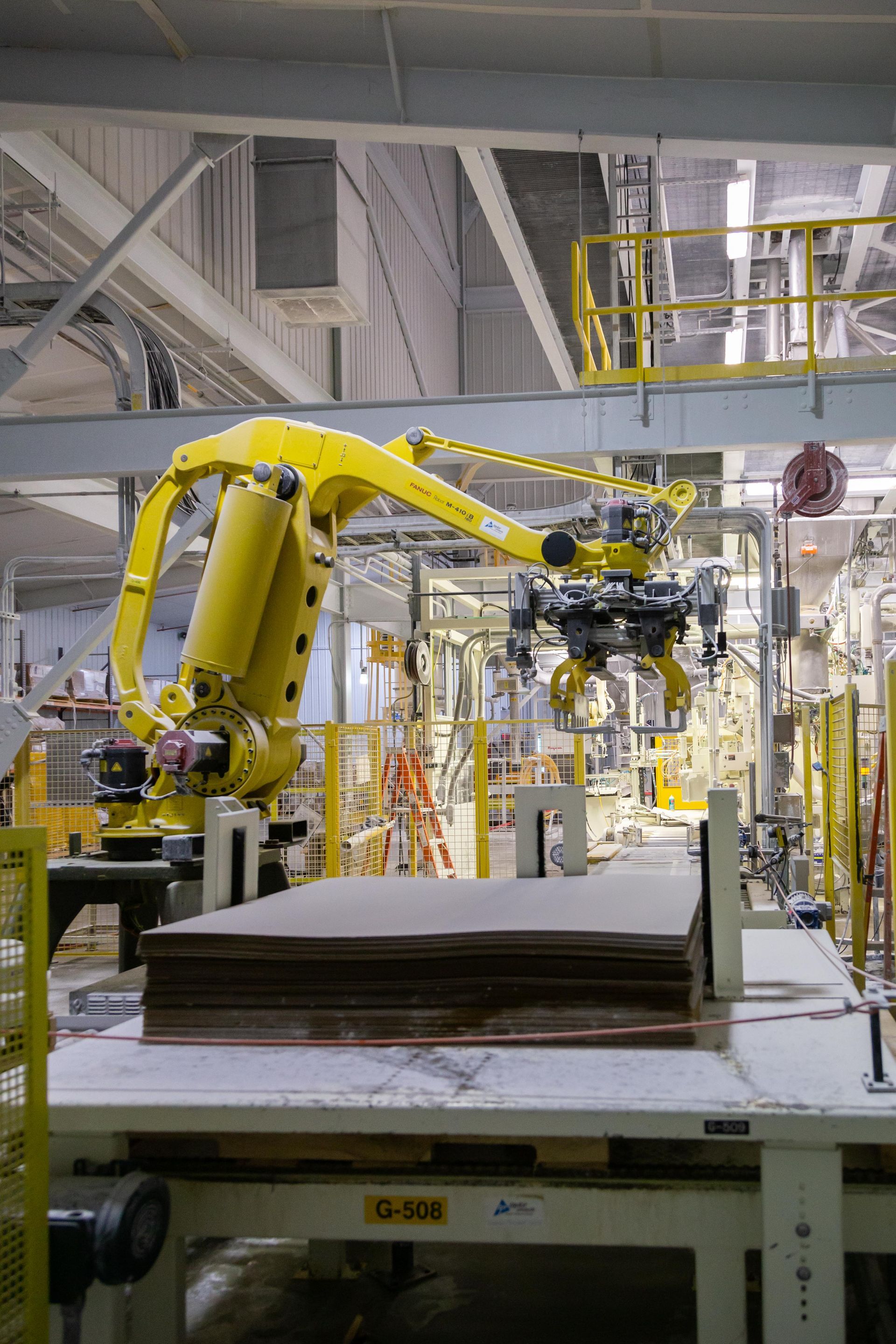 Professional photograph of the interior of a factory.