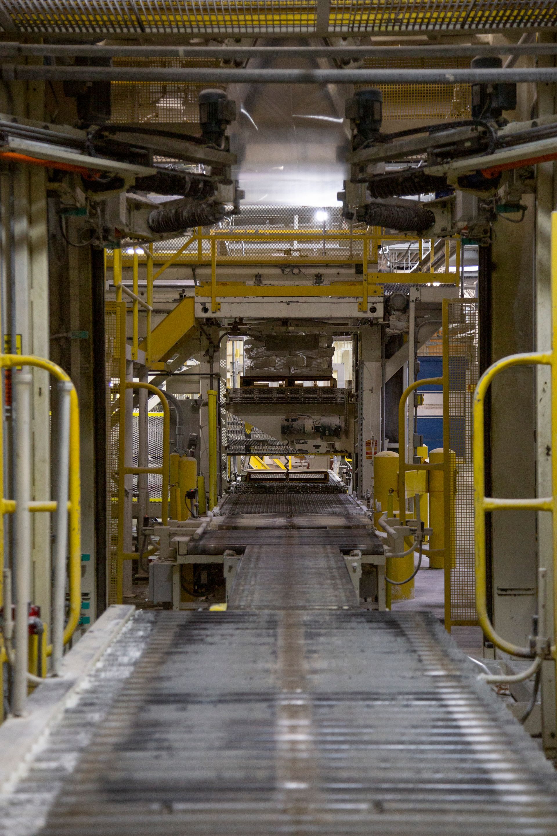 Professional photograph of the inside of a factory.