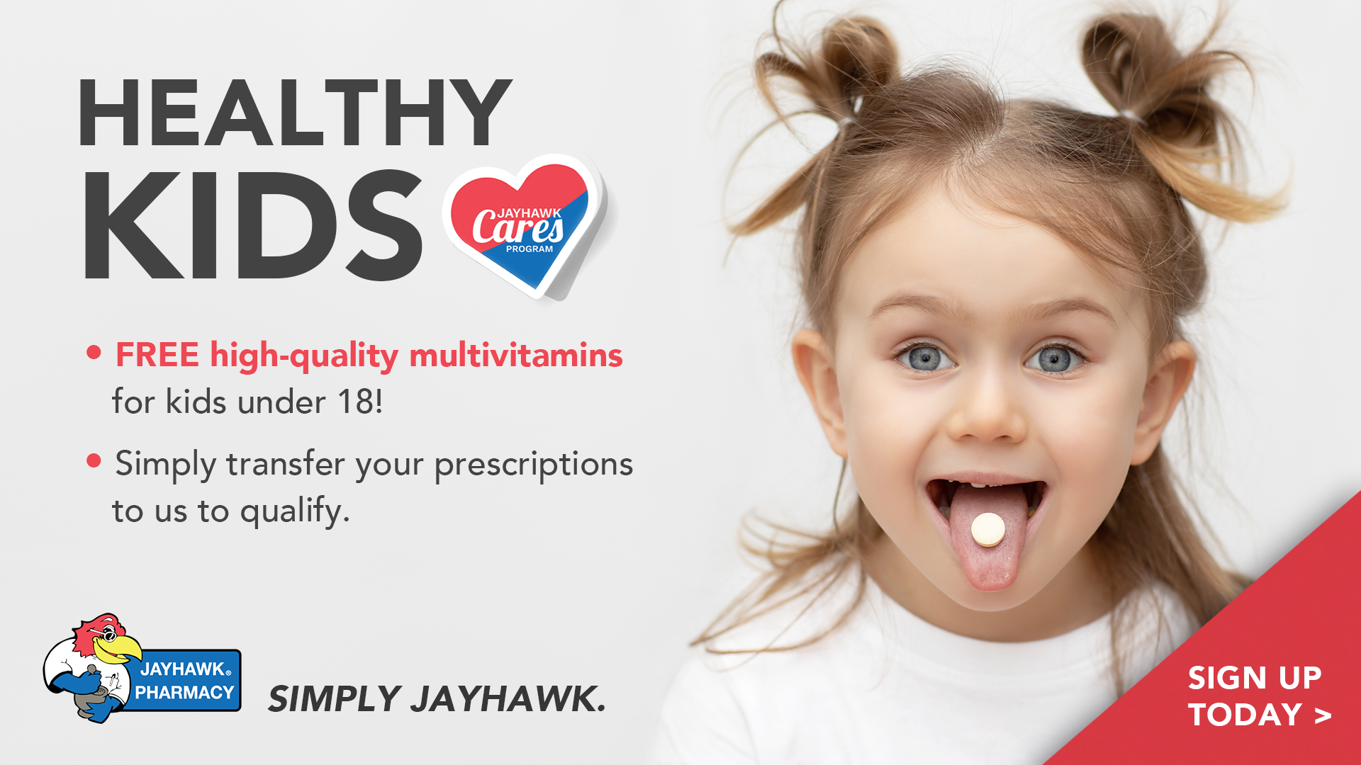 Professional advertisement for a pharmacy.