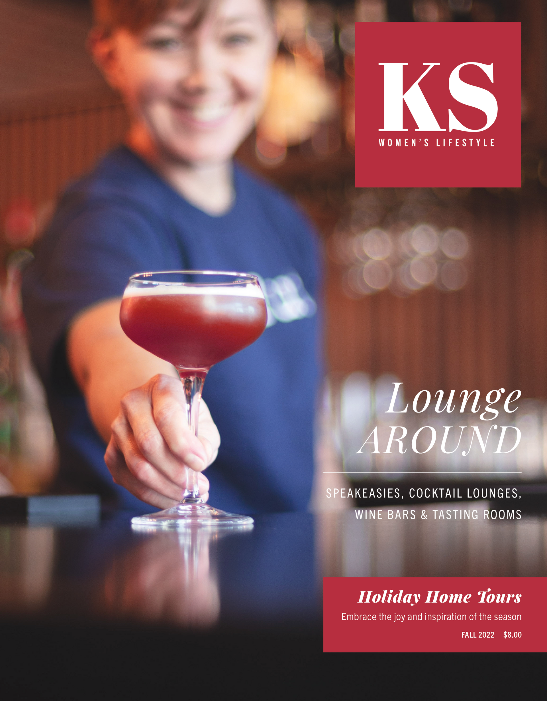 Professional photograph of a person serving a fancy drink.