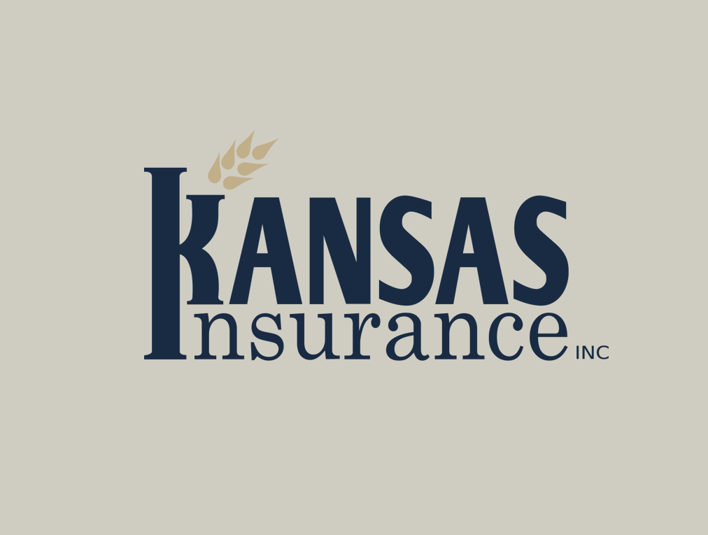 the kansas insurance logo has a wheat ear on it