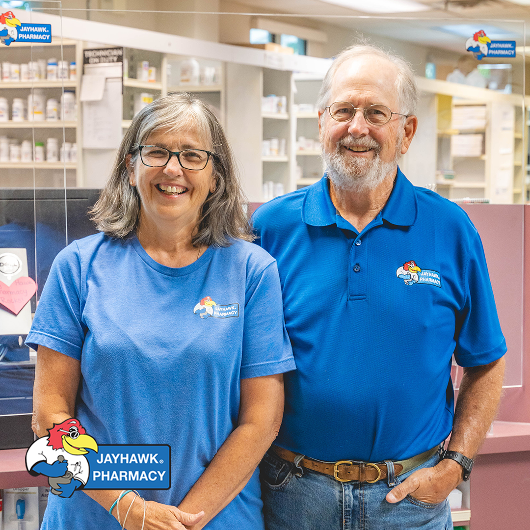 Professional photograph of employees of Jayhawk Pharmacy taken by KMG.