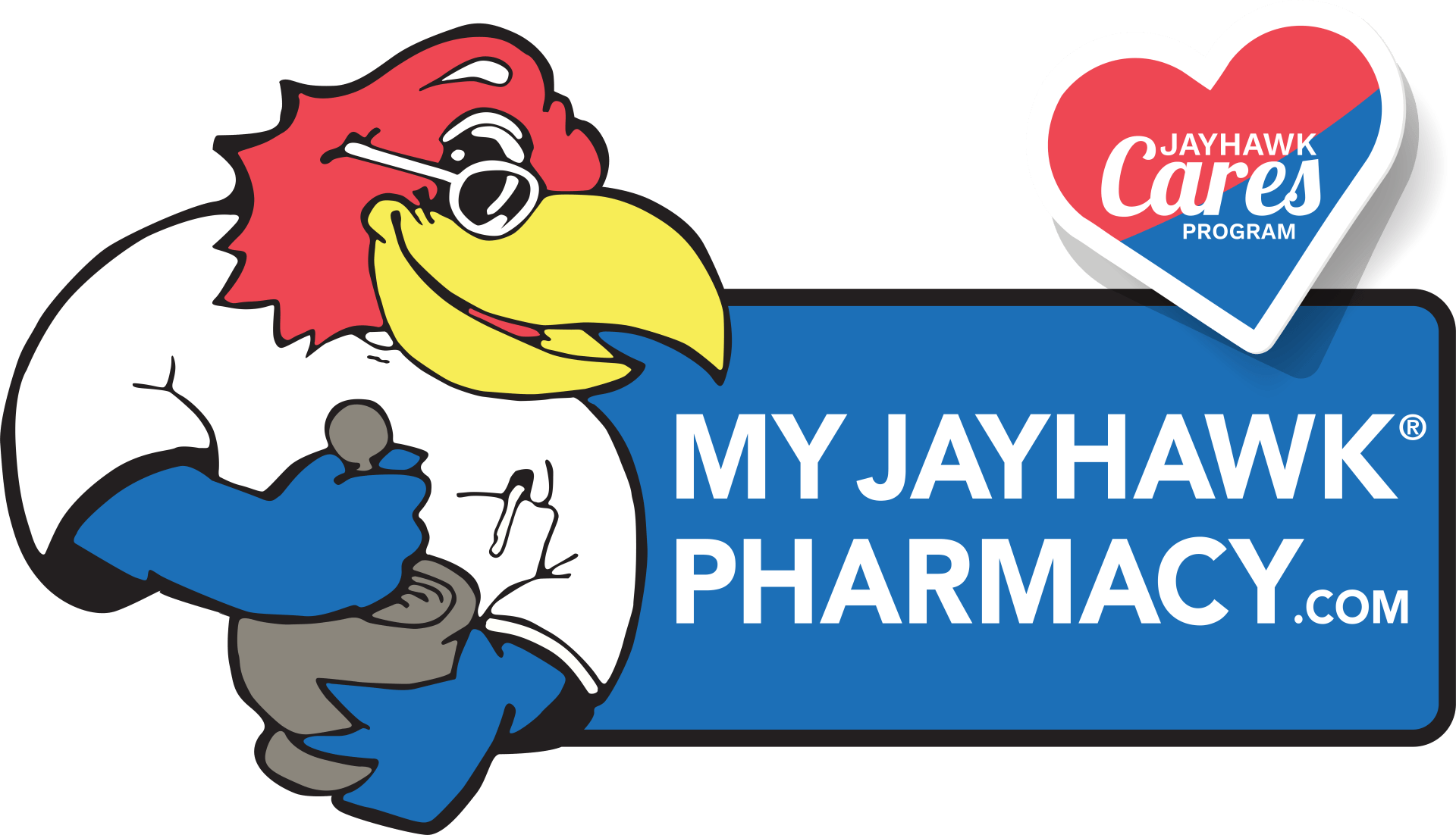 a logo for my jayhawk pharmacy.com