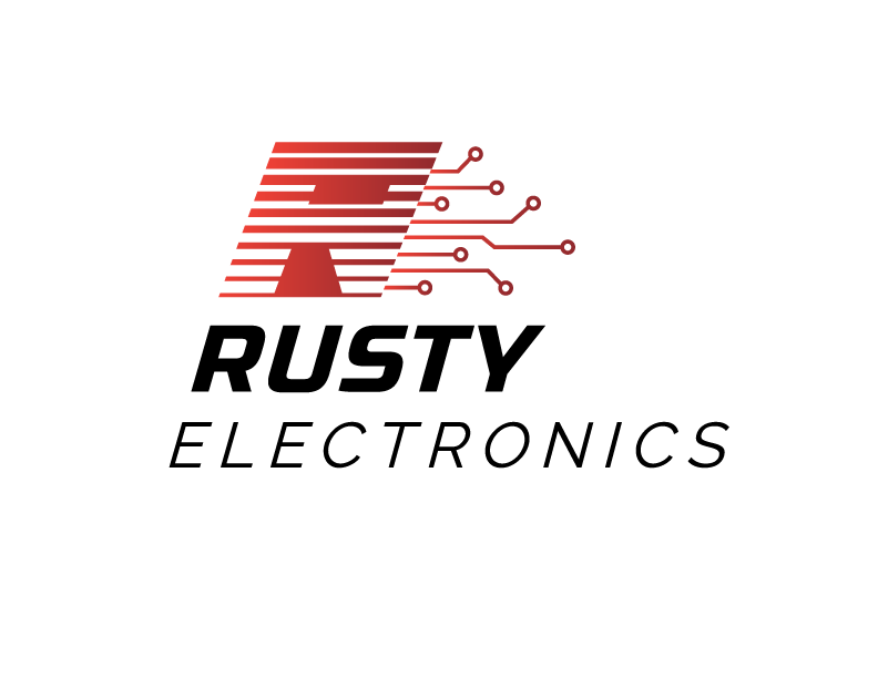 Rusty Electronics logo made by KMG.