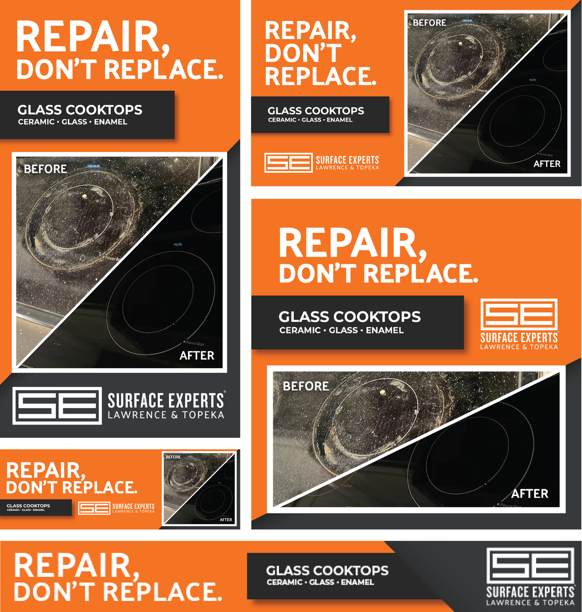Professional Advertisement for Surface Experts made by KMG.