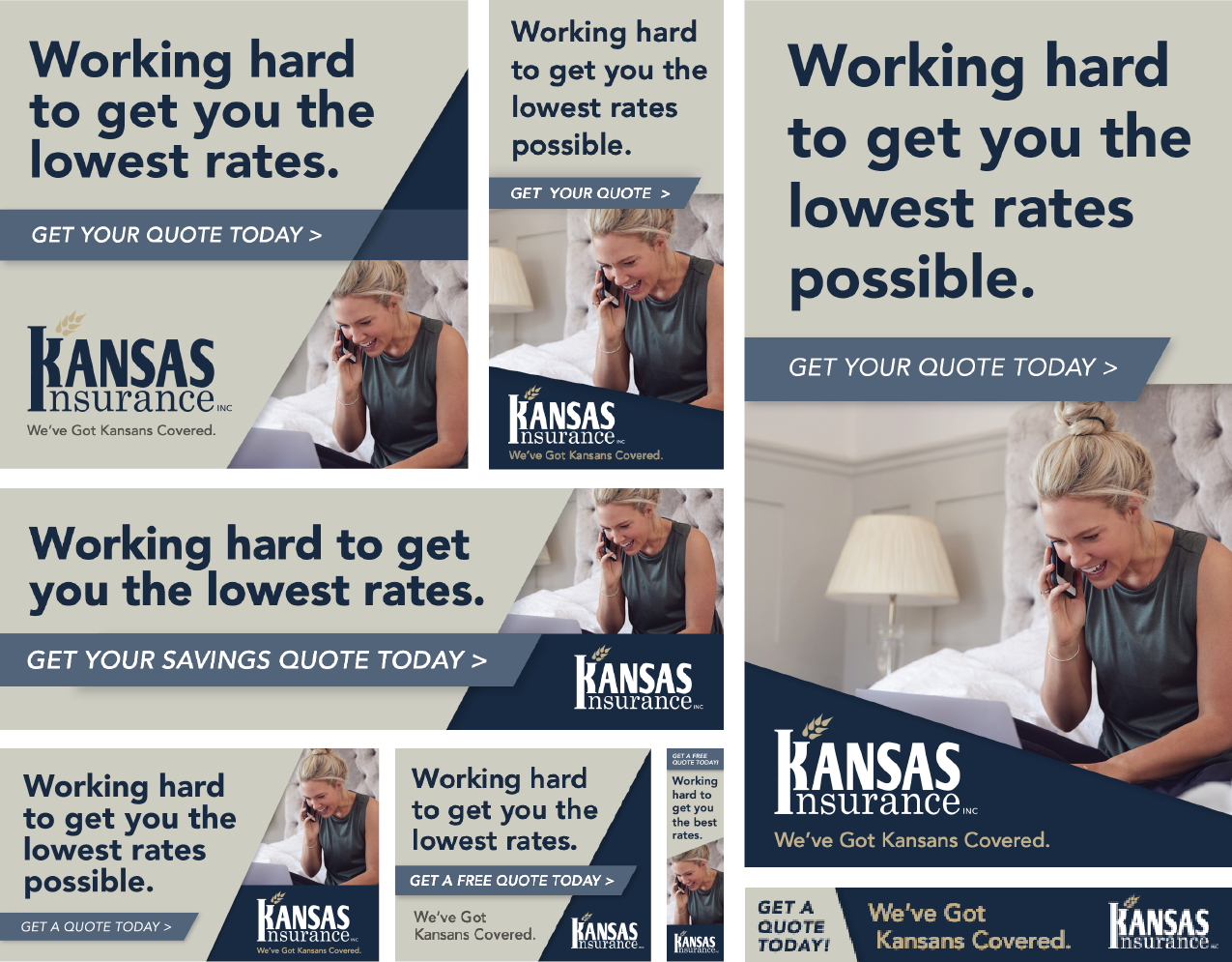 Professional Advertisement for Kansas Insurance made by KMG.