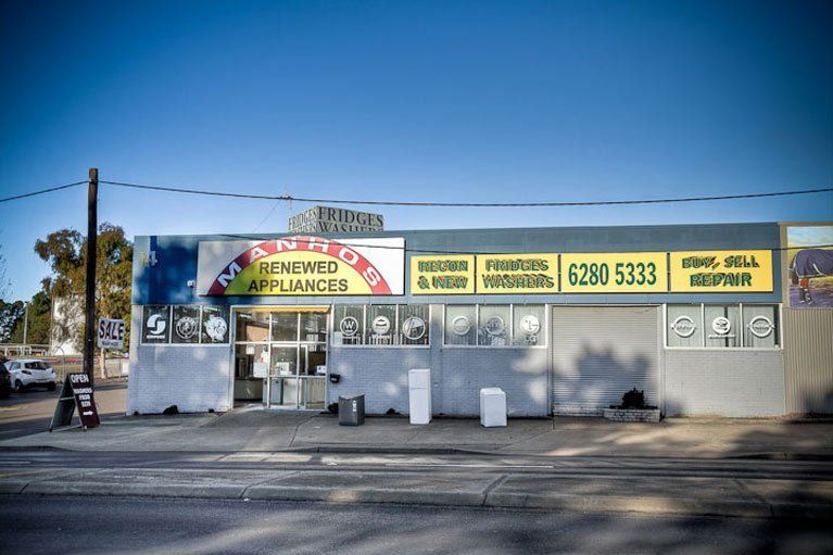 Renewed Appliances Storefront — Canberra, ACT — Renewed Appliances - Manhos