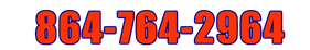 A phone number is displayed in red letters on a white background.