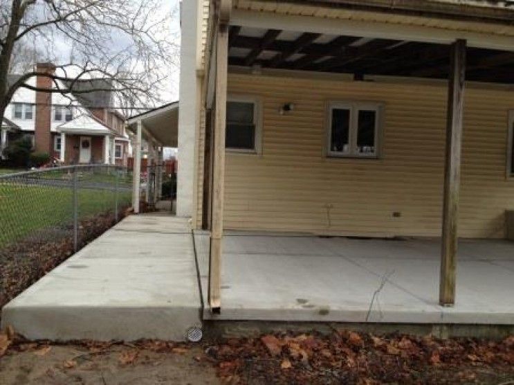 concrete patio