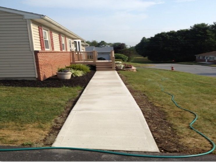 concrete sidewalk