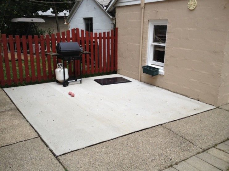 concrete patio