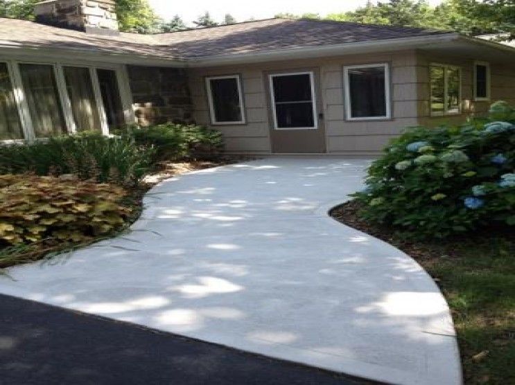 concrete driveway