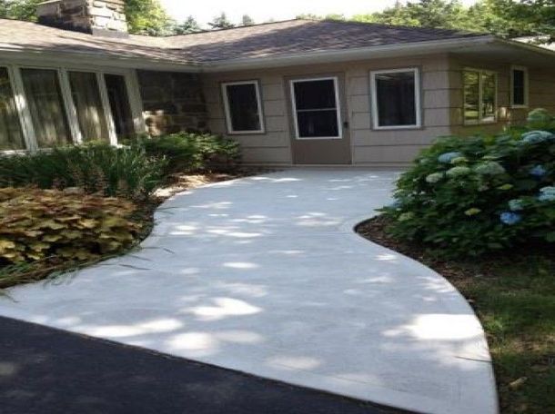 concrete driveway