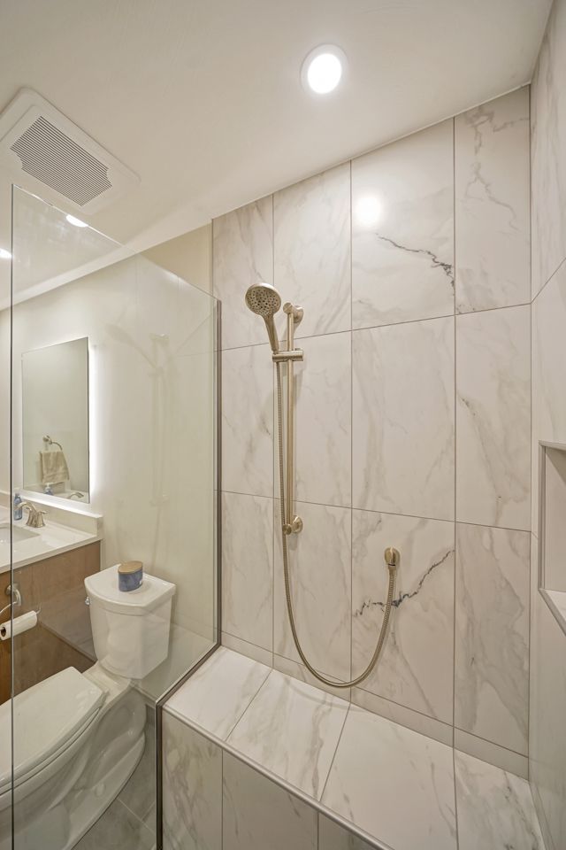 Shower Faucet in Bathroom Wide Angle - Lincoln, NE - SkyLimit Remodeling