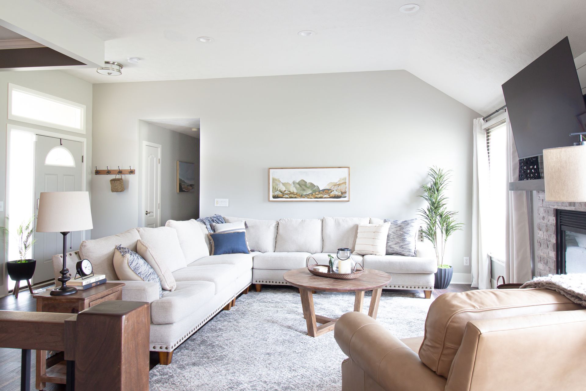 Living Room with Sofa - Lincoln, NE - SkyLimit Remodeling