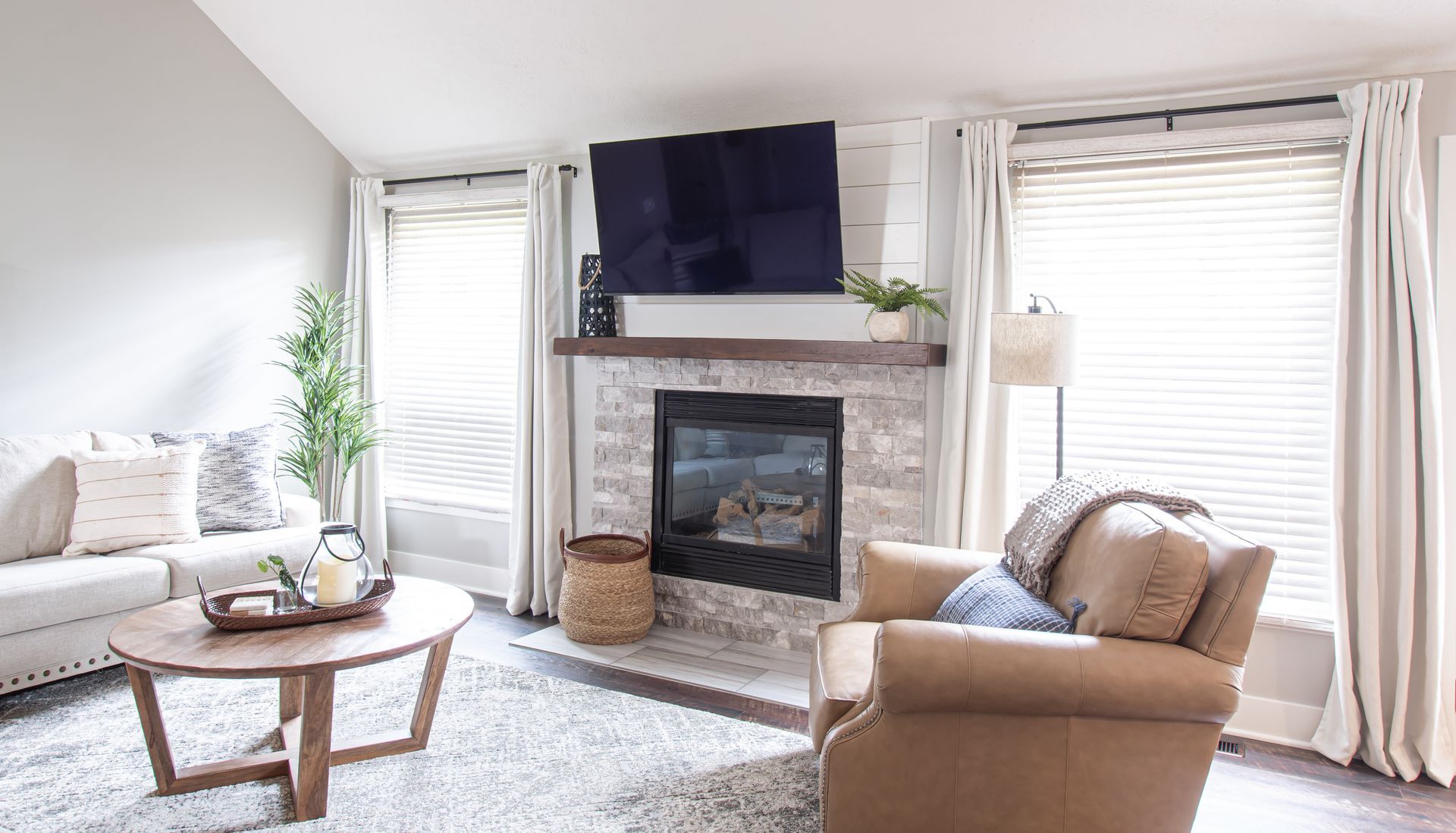 Living Room with Television - Lincoln, NE - SkyLimit Remodeling