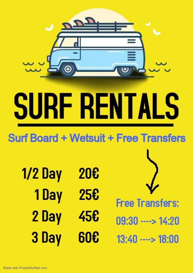Best Surf Rentals Peniche Ferrel
