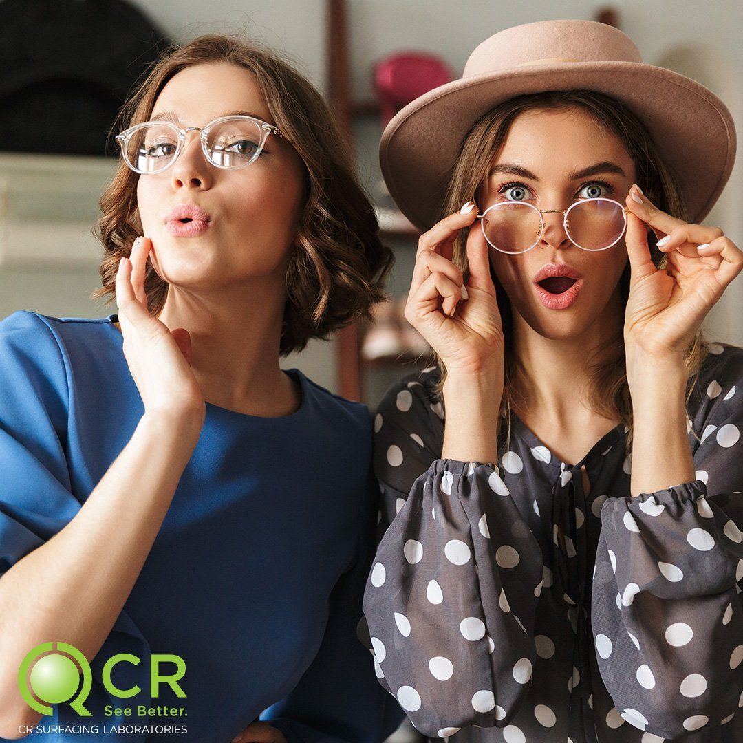 Two Women Wearing Glasses