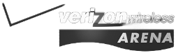Verizon Wireless Arena logo. Contains the Verizon 