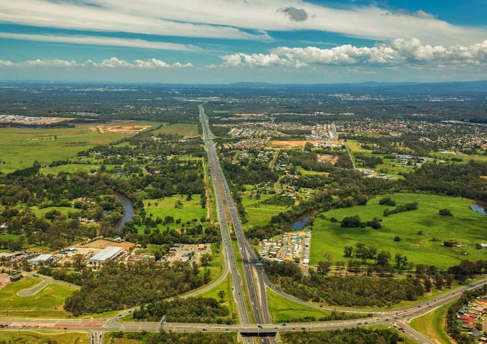 Aerial View of a Multilane Highway — Bampak In Caboolture, QLD