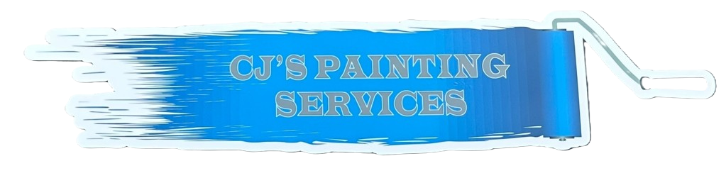 Cjs Painting and Staining Services Logo for CJ's Painting Services: a blue paint roller with text on the blue background.