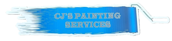 Cjs Painting and Staining Services Logo for CJ's Painting Services: a blue paint roller with text on the blue background.