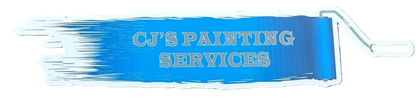 Cjs Painting and Staining Services Logo for CJ's Painting Services: a blue paint roller with text on the blue background.