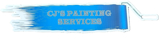 Cjs Painting and Staining Services Logo for CJ's Painting Services: a blue paint roller with text on the blue background.
