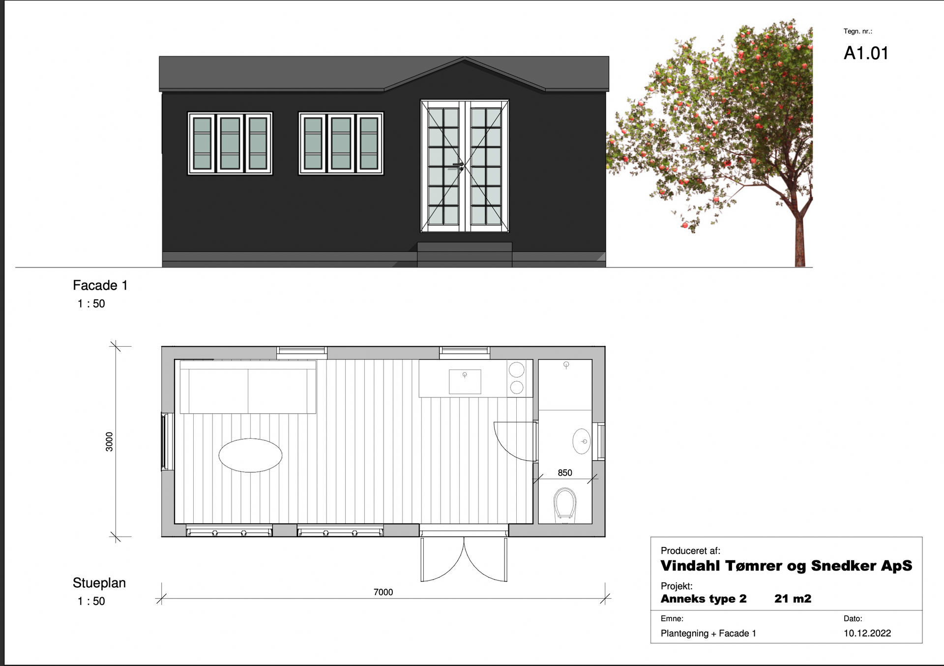 Tinyhouse plantegning