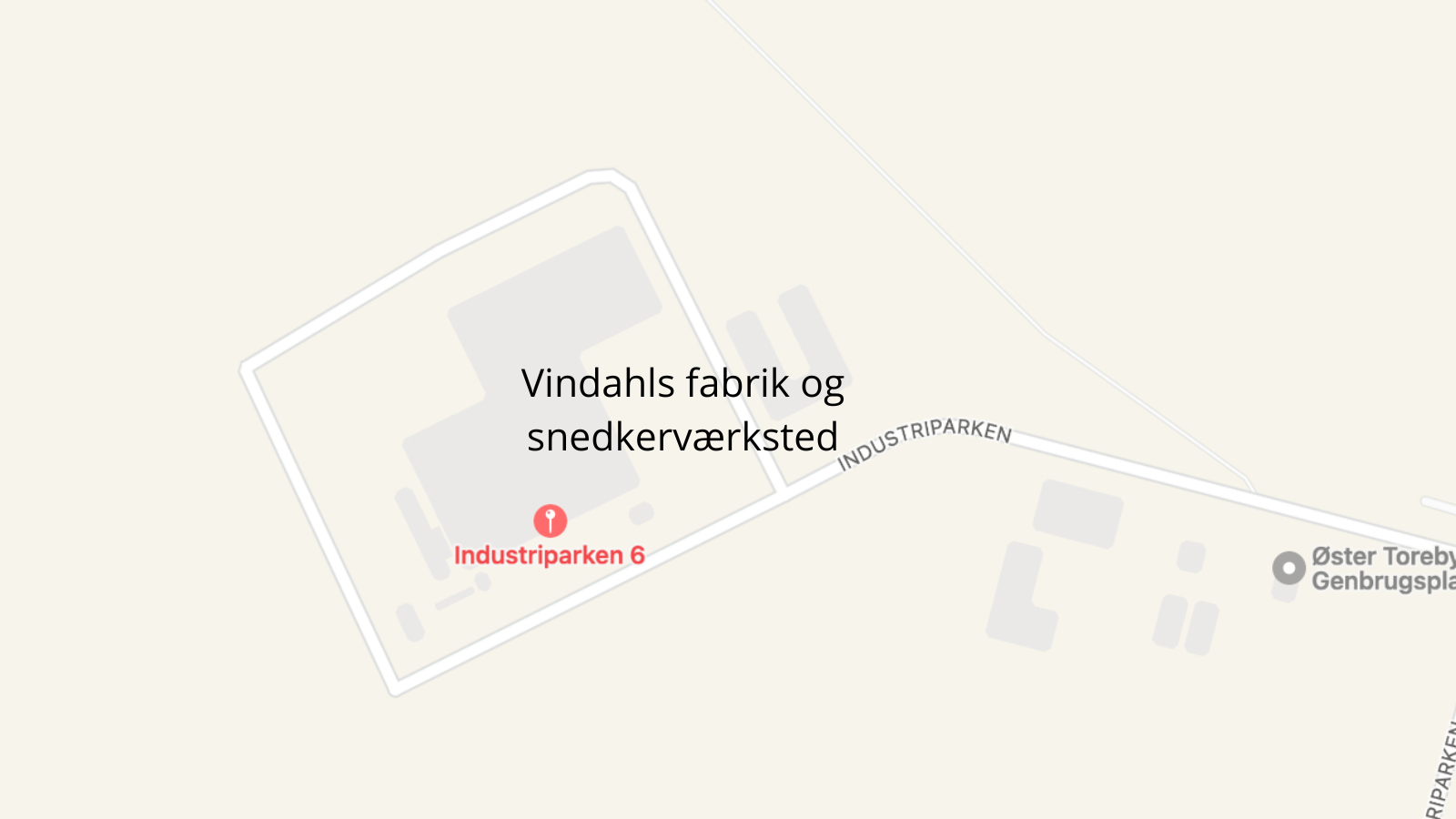 kort af beliggenhed af fabrik
