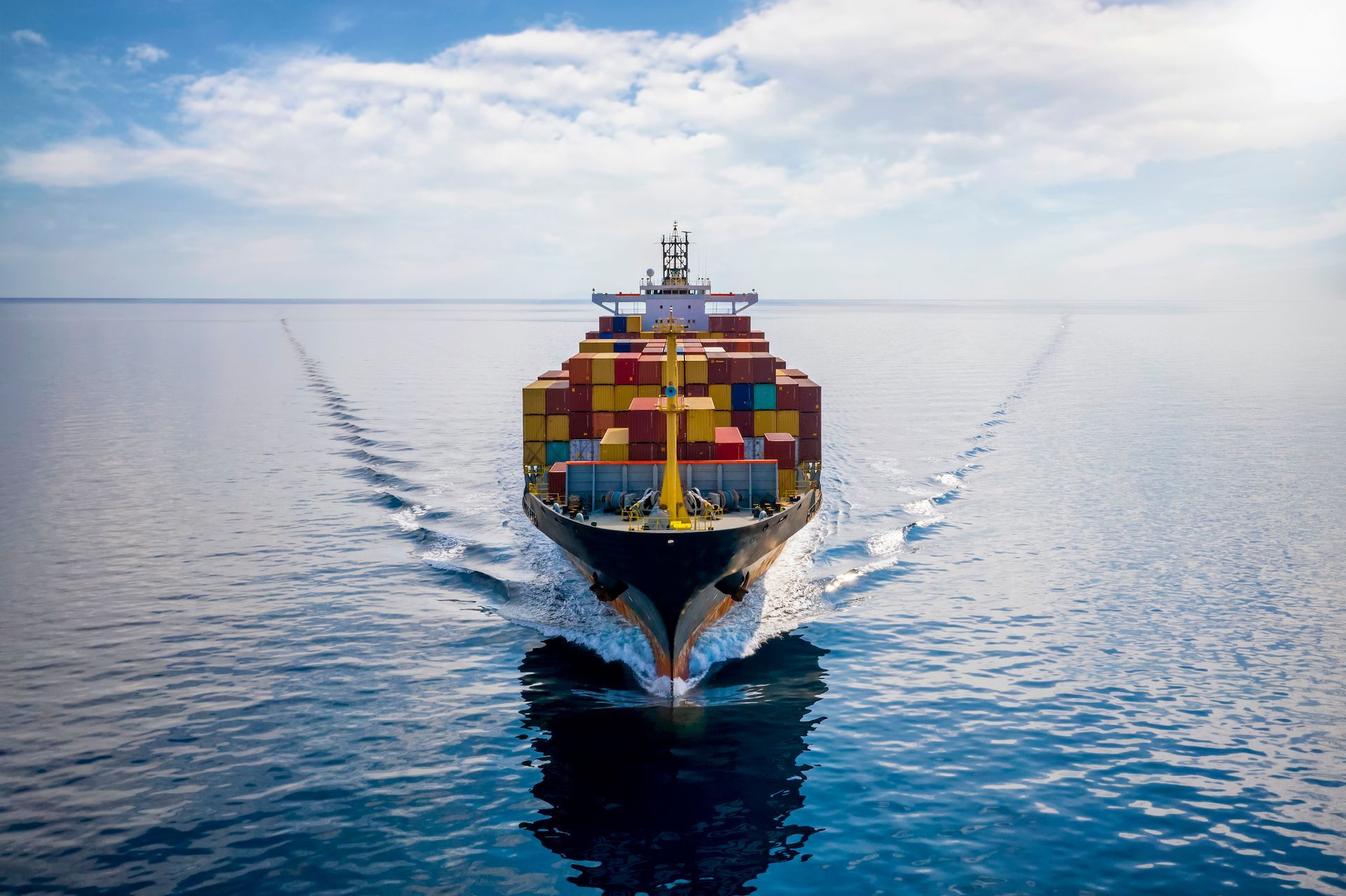 ship in ocean