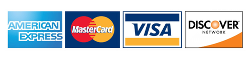 we accept all major credit cards