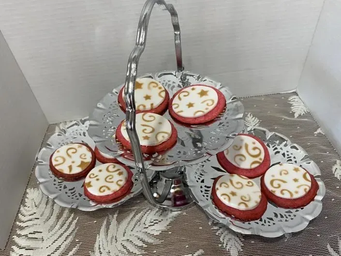 cookies on tray