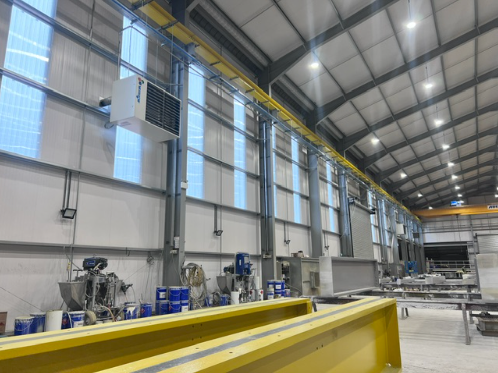 Precision Paint Shop Heating | Kiernan Structural Steel Case Study | Winrow Ltd