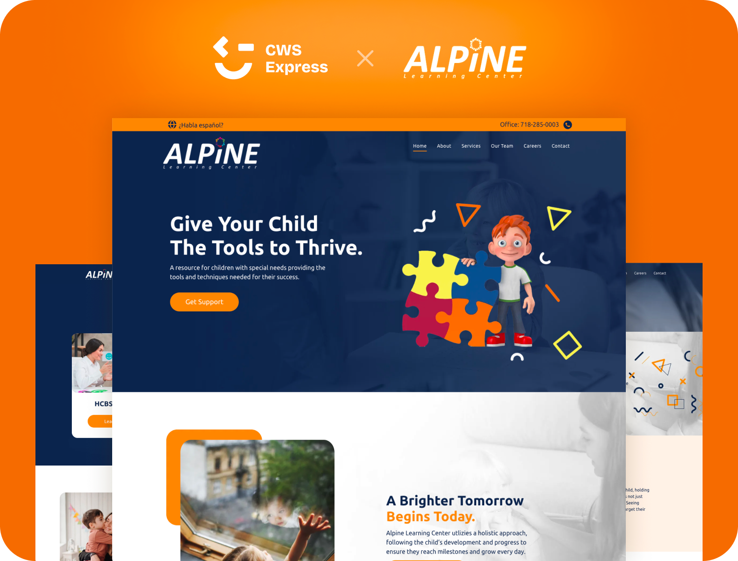Alpine Learning Center  project mockup