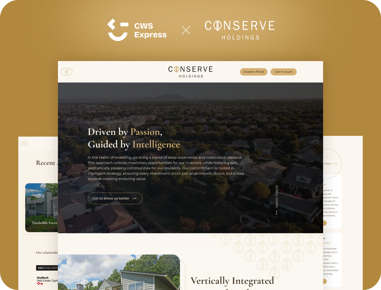 Conserve Holdings  project mockup