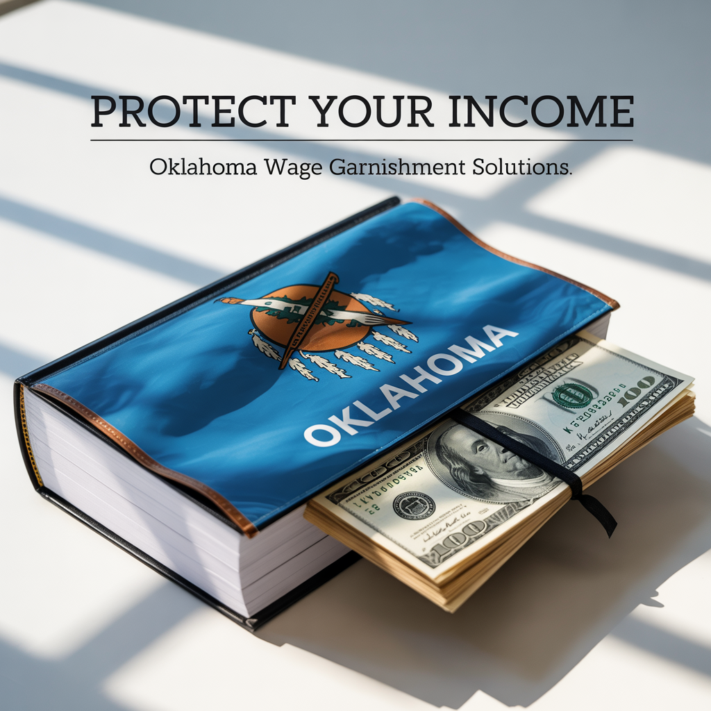 A book with the oklahoma state flag on it