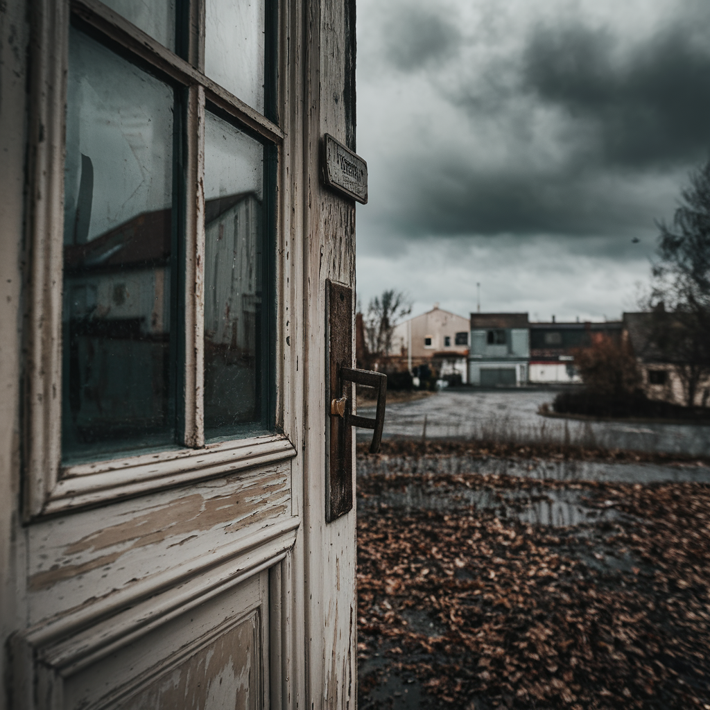 A door with a sign on it that says ' closed ' on it