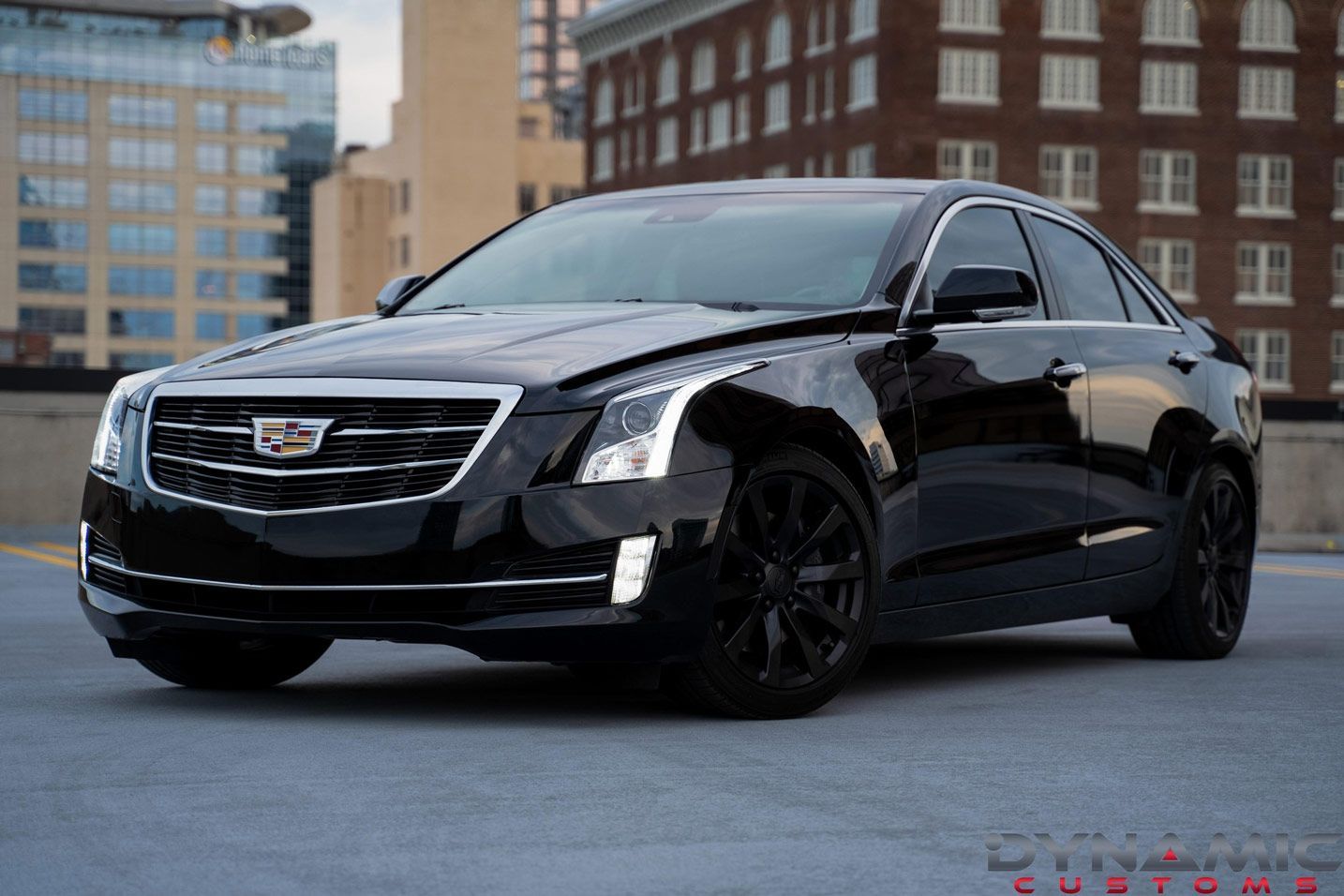 glossy black car