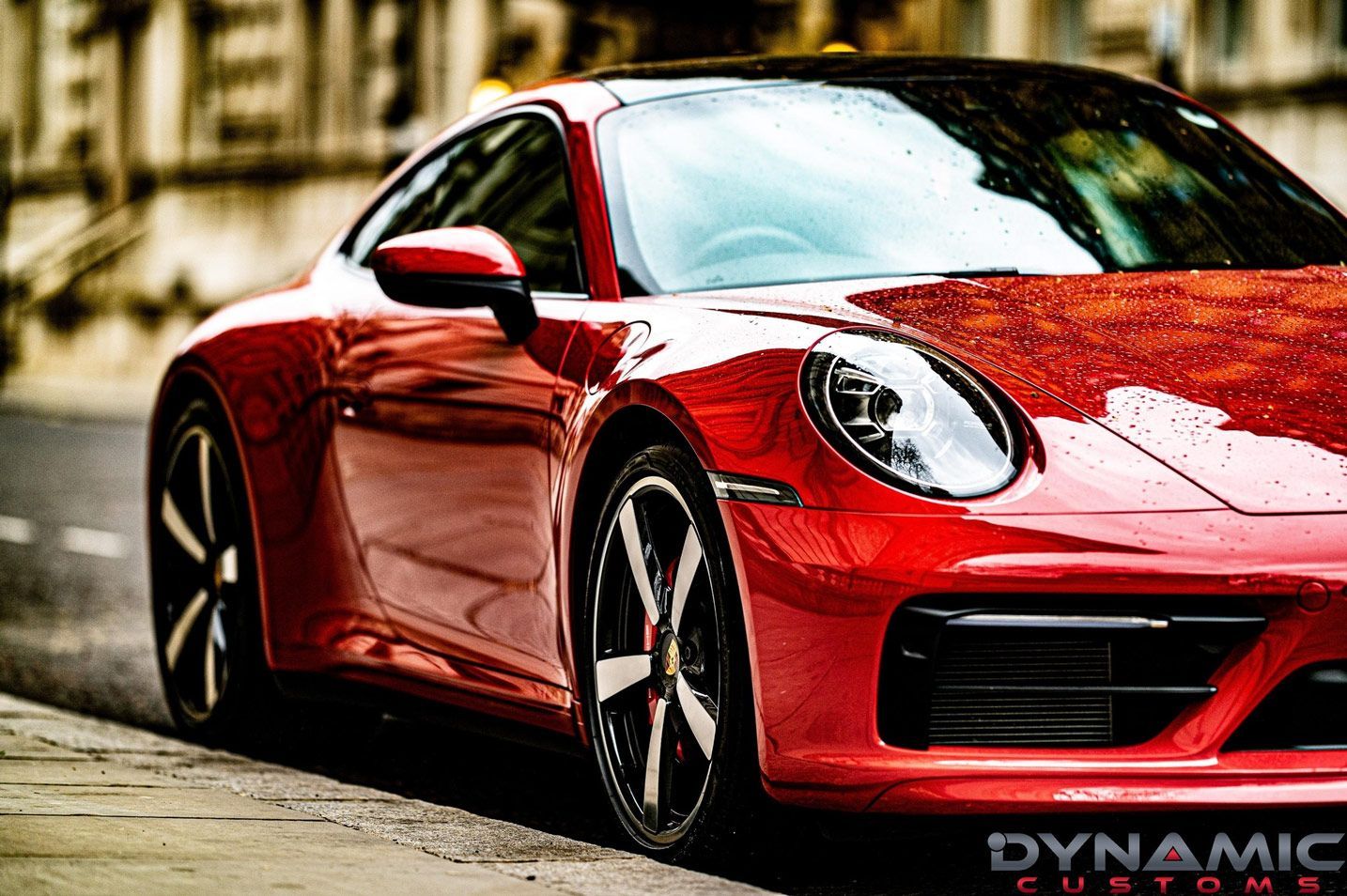 red car glossy