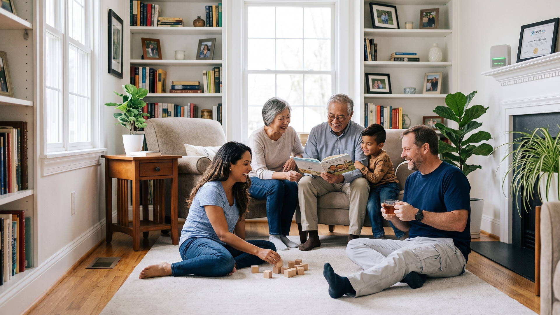 Healthy home environment after professional mold testing