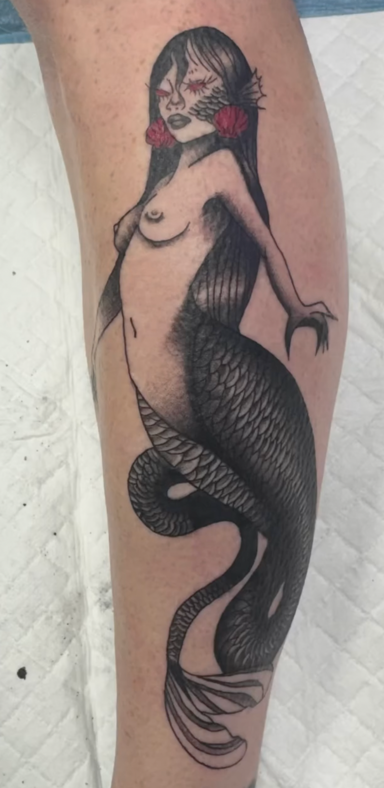 siren tattoo | mermaid tattoo | tattoos by rachel | body art by rachel | portland, OR | Wilsonville, OR