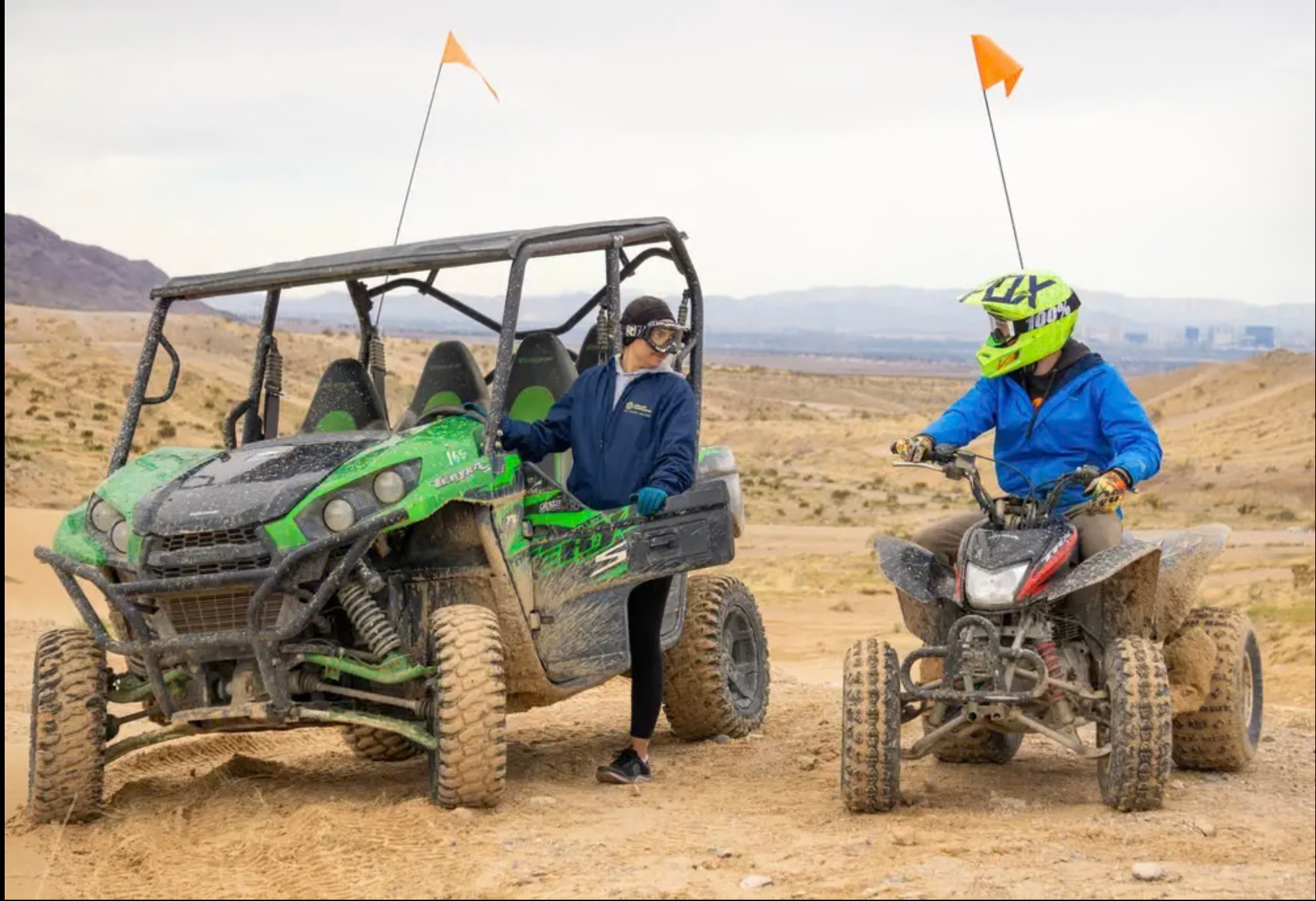 ATV and UTV desert experience with different vehicle options