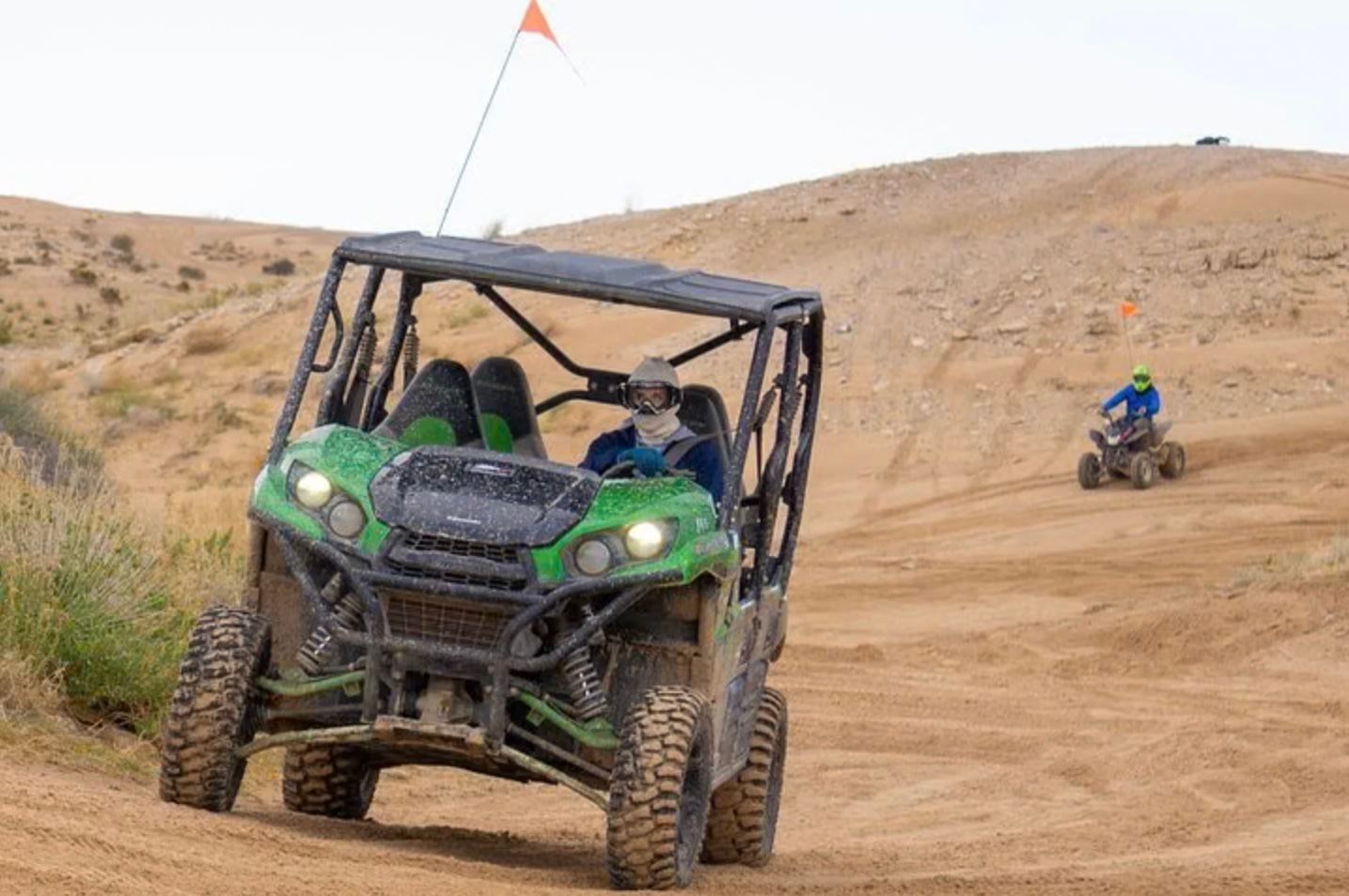 Southern Nevada desert scenery during an off-road ATV activity