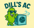 Dill's AC logo with orange sun, blue snowflake, and blue text