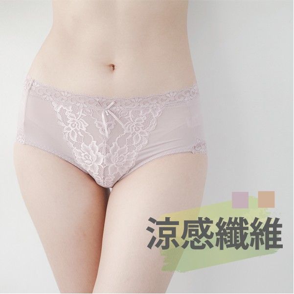 涼感WINCOOL素材蕾絲美型內褲 (台灣製) 【小百合】U80381
