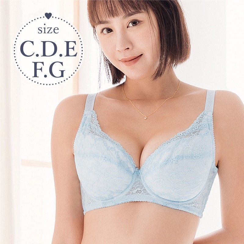 超清晰蕾絲全罩調整拉提內衣｜C-G大罩杯 高肩把挺立月牙 (收副乳/MIT) 【小百合美學】81317